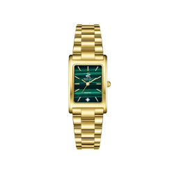 Beverly Hills Polo Club BP3844X.170 ženski sat Gold Tone pravougaoni Malachite Green Dial 22mm Diamond