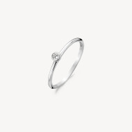 Blush 1198WZI zlatan prsten 14ct White Gold Solitaire Zirconia Ring 3mm Veličina 48