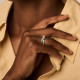 Blush 1198WZI zlatan prsten 14ct White Gold Solitaire Zirconia Ring 3mm Veličina 48