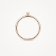 Blush 1200RZI zlatan prsten 14ct Rose Gold Solitaire Ring with Sparkling Zirconia Stone Veličina 56