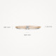 Blush 1200RZI zlatan prsten 14ct Rose Gold Solitaire Ring with Sparkling Zirconia Stone Veličina 56
