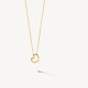 Blush 3081YGO zlatna ogrlica 14ct Gold Open Heart Pendant Necklace