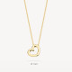 Blush 3081YGO zlatna ogrlica 14ct Gold Open Heart Pendant Necklace