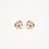 Blush 7145WYR zlatne mindjuše 14ct Gold Tri Colour Knotted Stud 8mm           