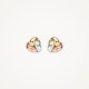 Blush 7145WYR zlatne mindjuše 14ct Gold Tri Colour Knotted Stud 8mm           