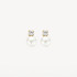Blush 7147YPW zlatne mindjuše 14ct Gold Pearl and Zirconia Stud 6mm