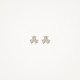Blush 7197YZI zlatne mindjuše 14ct Gold Trio Zirconia Stud 4mm