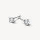 Blush 7212WZI zlatne mindjuše 14ct White Gold Zirconia Classic Stud 3mm