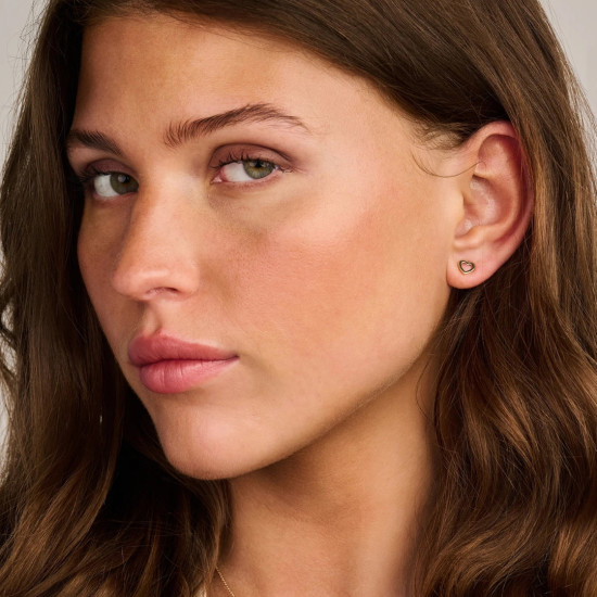 Blush 7360YGO zlatne minđuše 14ct Gold Heart Shape Stud 5mm