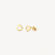 Blush 7360YGO zlatne minđuše 14ct Gold Heart Shape Stud 5mm