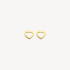 Blush 7360YGO zlatne minđuše 14ct Gold Heart Shape Stud 5mm