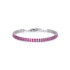 Brosway BEI098 narukvica dvoredna Desideri Tennis Pink Cubic Zirconia Silver Tone