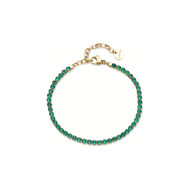 Brosway BEI102 narukvica Desideri Tennis Emerald Green Cubic Zirconia Gold Tone