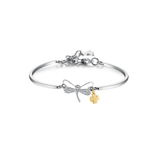 Brosway Chakra BHK406 narukvica Dragonfly Two Tone Stainless Steel Swarovski Crystal- Promena i transformacija