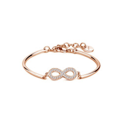 Brosway Chakra BHK69 narukvica Infinity Rose Gold Stainless Steel Swarovski Crystal-Simbol beskonačnosti