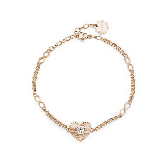 Brosway Chakra BHKB024 narukvica Infinite Protection Evil Eye Romantic Rose Gold Simboli zaštite i beskonačnosti
