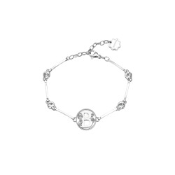 Brosway Chakra BHKB050 narukvica Alfabet B Silver Stainless Steel Swarovski Crystal-Slovo B