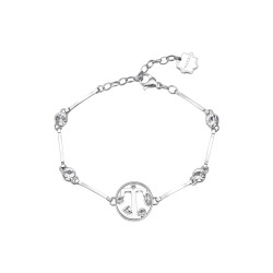 Brosway Chakra BHKB068 narukvica Alfabet T Silver Stainless Steel Swarovski Crystal-Slovo T