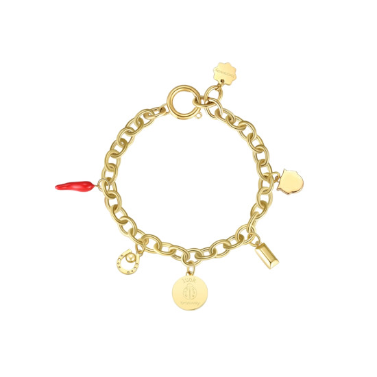 Brosway Chakra BHKB118 narukvica Good Luck Coccinella Gold Tone Stainless Steel -Simboli dobre sreće