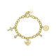 Brosway Chakra BHKB120 narukvica Symbols of Protection and Love Cuore Gold Tone Stainless Steel- Simboli zaštite i ljubavi