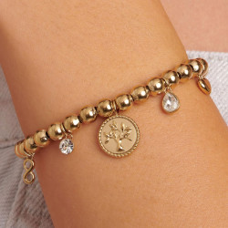 Brosway Chakra BHKB160 narukvica Tree of Life Gold Tone Stainless Steel - Drvo života