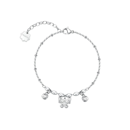 Brosway Chakra BHKB267 narukvica Mystic Butterfly Silver Stainless Steel Swarovski Crystal- Leptir novog početka i unutrašnje snage