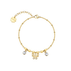 Brosway Chakra BHKB268 narukvica Mystic Butterfly Gold Tone Stainless Steel Swarovski Crystal- Leptir novog početka i unutrašnje snage