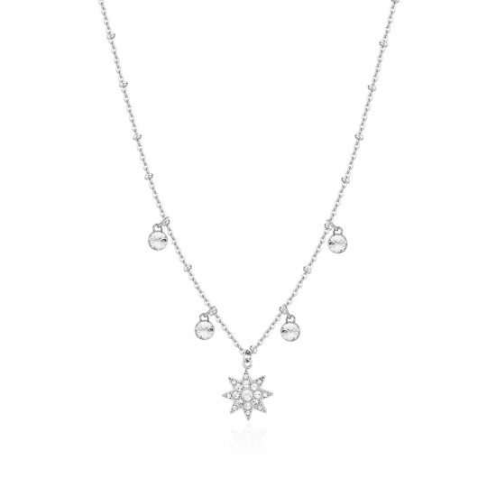 Brosway Chakra BHKN078 ogrlica Shining Star Silver Tone Stainless Steel 44cm