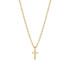 Brosway BIK30 muška ogrlica INK Cross Gold Tone Stainless Steel