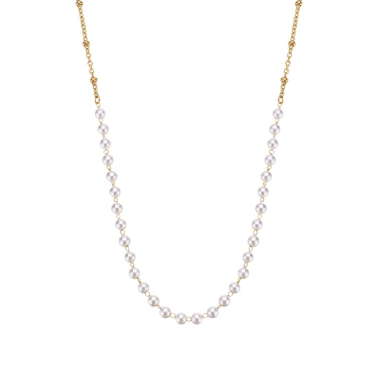 Brosway Essential BNL038 ogrlica Shell Pearl Gold Tone Stainless Steel 44cm Everyday Luxury