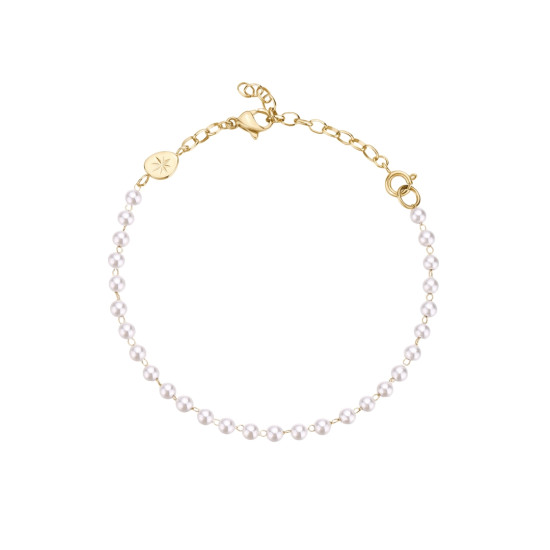 Brosway Essential BNL078 narukvica Minimalist Shell Pearls Gold Tone Stainless Steel-Simbol harmonije i unutrašnjeg mira
