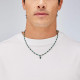 Brosway BTD002 muška ogrlica Riptide Malachite Pendant Silver Stainless Steel