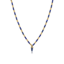 Brosway BTD004 muška ogrlica Riptide Blue Lapis Lazuli Pendant Gold Tone Stainless Steel
