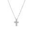 Brosway Avantgarde BVD01 muška ogrlica Urban Cross Cubic Zirconia Silver Stainless Steel 49cm