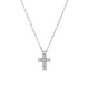 Brosway Avantgarde BVD01 muška ogrlica Urban Cross Cubic Zirconia Silver Stainless Steel 49cm