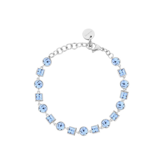 Brosway Symphonia BYM170 narukvica Sky Blue Crystals Silver Stainless Steel 