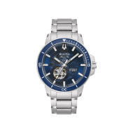 BULOVA 96A289 muški sat Marine Star Automatic Silver Tone Stainless Steel Navy Blue Dial 45mm 20ATM