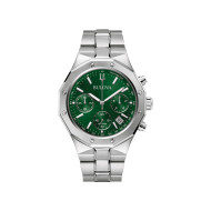 BULOVA 96B409 muški sat Classic Octogon Chronograph Sapphire Crystal Forest Green Dial 44mm 10ATM