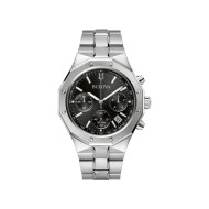 BULOVA 96B410 muški sat Classic Octogon Chronograph Sapphire Crystal Black Dial 44mm 10ATM
