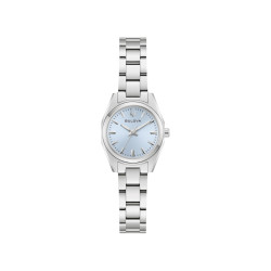 BULOVA 96L345 ženski sat Surveyor Extra Small Silver Stainless Steel Light Blue Dial 23mm