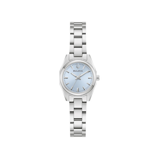 BULOVA 96L345 ženski sat Surveyor Extra Small Silver Stainless Steel Light Blue Dial 23mm