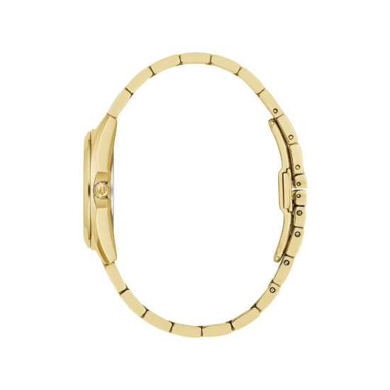 BULOVA 97P172 ženski sat Surveyor Classic Gold Tone Sapphire Crystal Mother-of-Pearl Dial 31mm 11 Diamonds