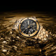 BULOVA 98A273 muški sat Marine Star Automatic Gold Tone Black Detail 44mm 20ATM