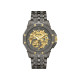 BULOVA 98A293 unisex Octava Automatic 251 Crystal Full Skeleton Gold Tone Detail Deep Gray Stainless Steel 42mm