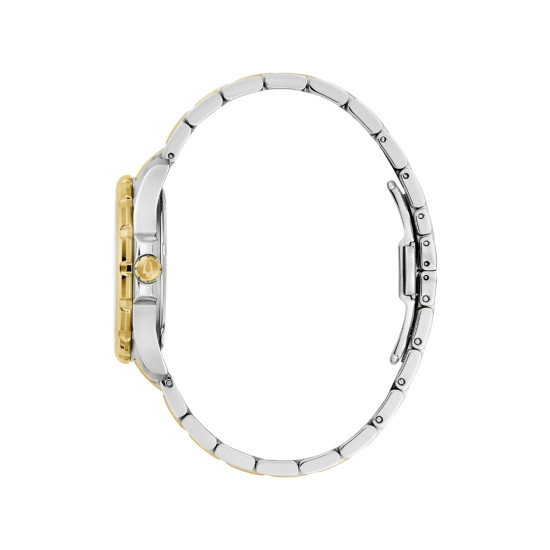 BULOVA 98P227 ženski sat Marine Star Two Tone Silver Gold Mother-of-Pearl Dial 36mm Sapphire Crystal 10ATM 8 Diamonds