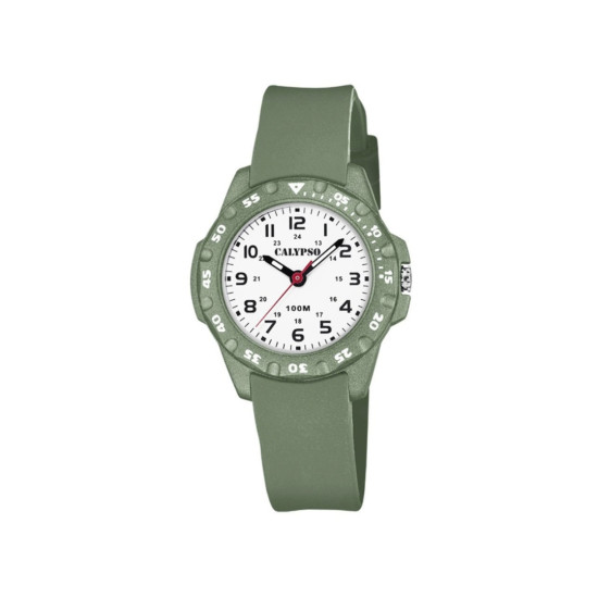 Calypso K5821/2 muški dečiji sat My First Watch 10ATM Safari Green silikonski kaiš 32mm