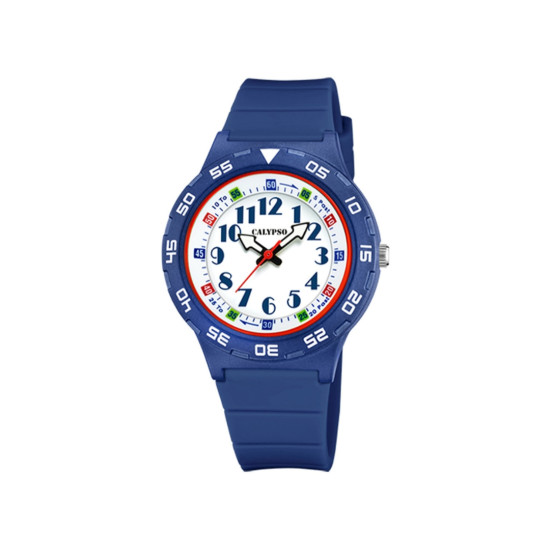 Calypso K5828/5 muški tinejdž sat Marine Blue silikonski kaiš Arabic Numerals 36mm
