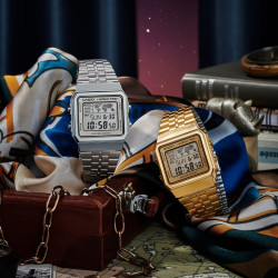 Casio Vintage A500WA-7 unisex Full Digital Classic Silver Tone