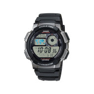 Casio AE-1000W-1B muški sat Digital Sport Travel All Black Light Gray detail 10ATM 43mm
