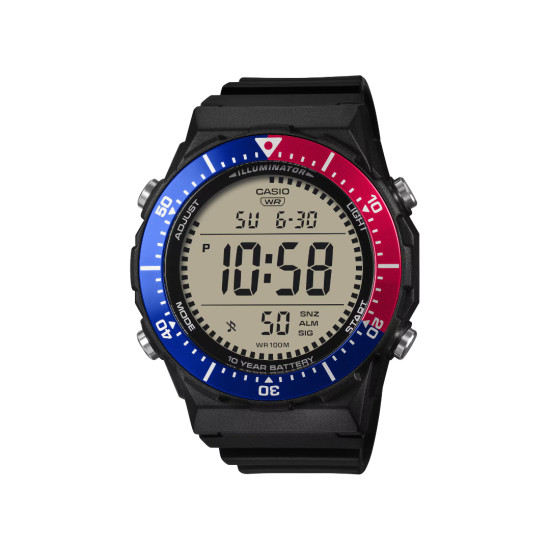 Casio AE-1700H-1A2 muški sat XL Round Digital Red-Blue detail 10ATM